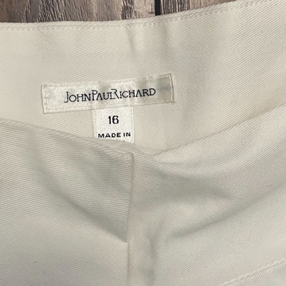 New John Paul Richard Pants - white - Size 16 - Stretch cv - Picture 3 of 3